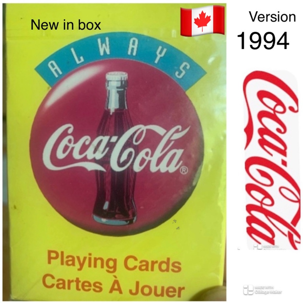 🆕 VINTAGE 1994 COCA COLA Playing Cards🃏 COLLECTORS